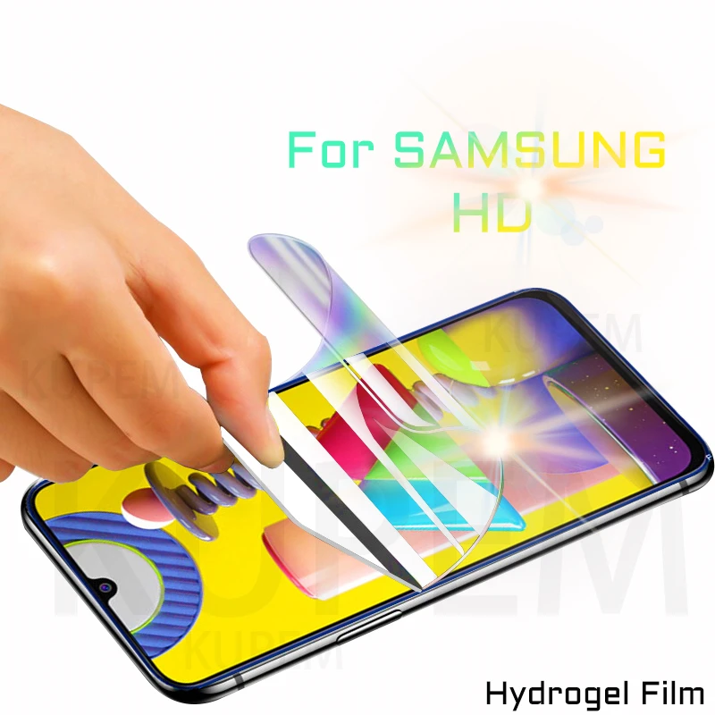 Полное покрытие гидрогель пленка для Samsung Galaxy A50 A51 A10 A20 Защитная экрана в 51 A20e M10 M20