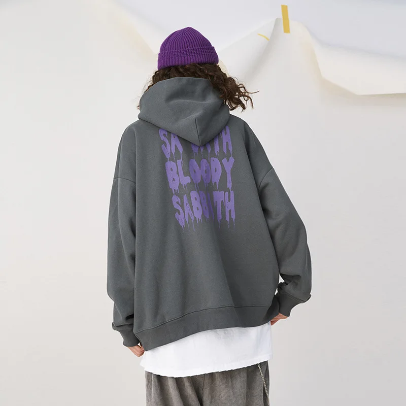 UNCLEDONJM Letter Pullover Fleece Hooded Sweatshirts Hoodies 2019 Autumn Fashion Hip Hop Casual Streetwear Sweatshirt OV9387 | Мужская