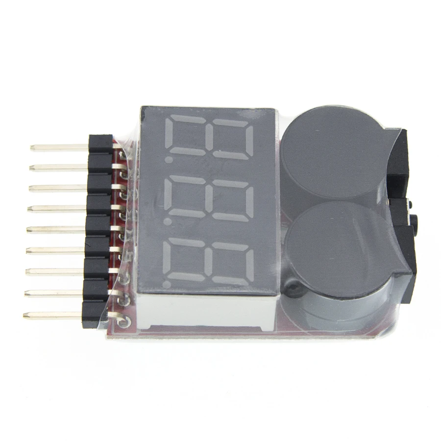 10 шт. 1-8S Lipo/li-ion/Fe RC вертолет самолет лодка и т. д. Напряжение батареи 2 в 1 тестер