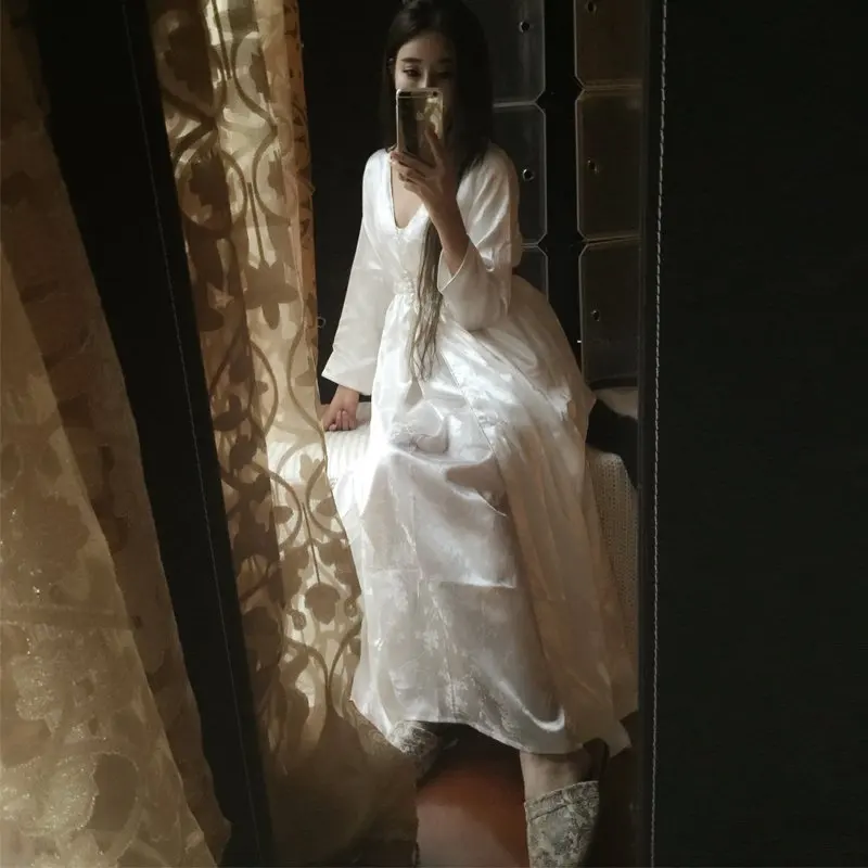 Комплект пижамный Женский шелк цвет в ассортименте S M L XL XXL 2 шт/комплект | Женская