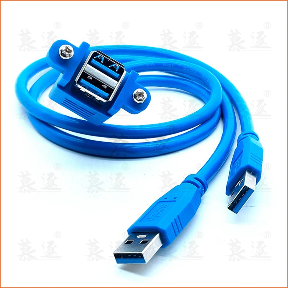 USB 3,0 Verlängerung Kabel Dual USB 3,0 Stecker auf Dual USB 3,0 Weibliche mit Schraube Panel Mon Voi 50см (art.: 3920ce7cc236e) - 3920ce7cc236e