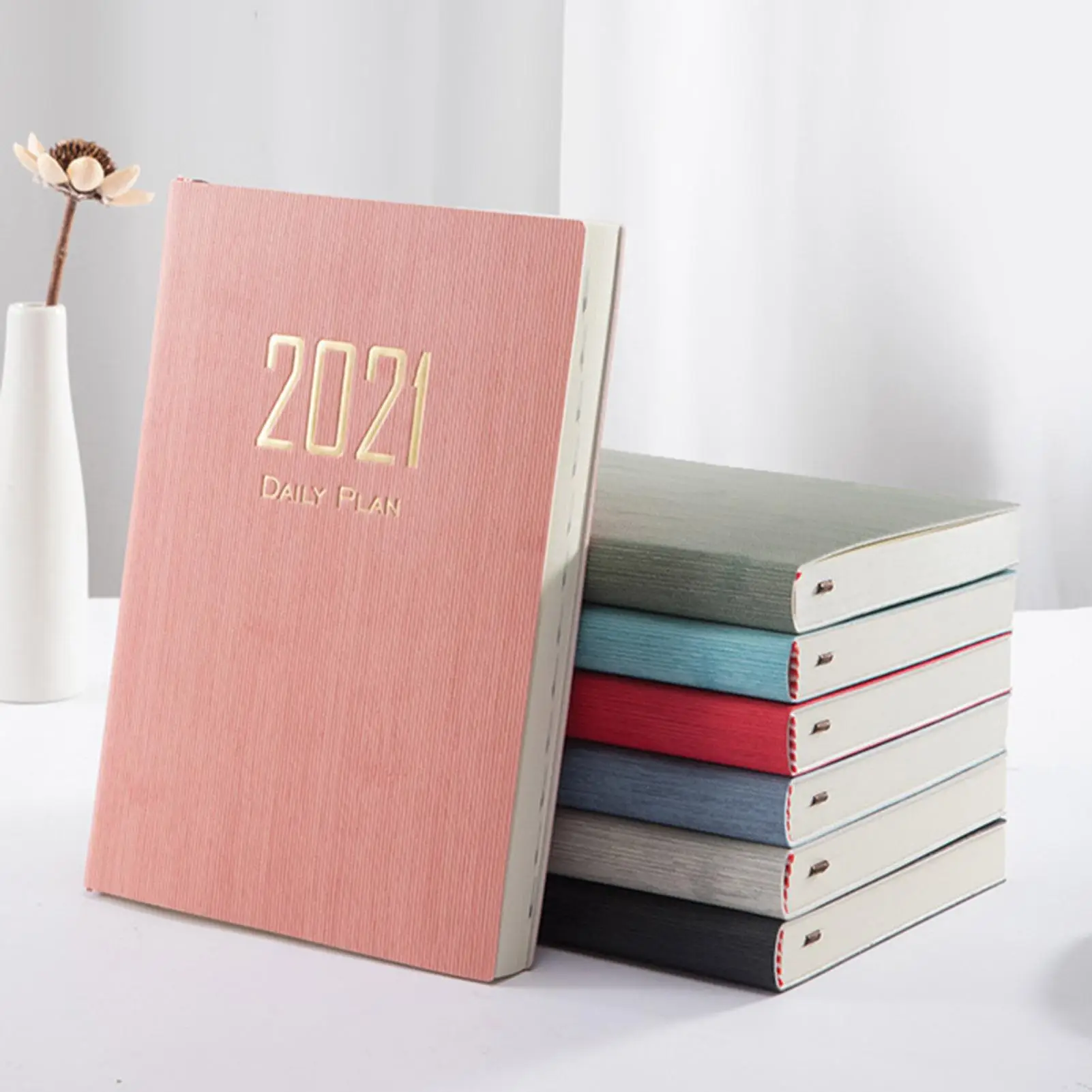 

2021 A5 Notepad Planner Paper Cover Paper 365 Day Diary Schedule Planner Notebook Agenda Stationery Supplies Notepad Journal