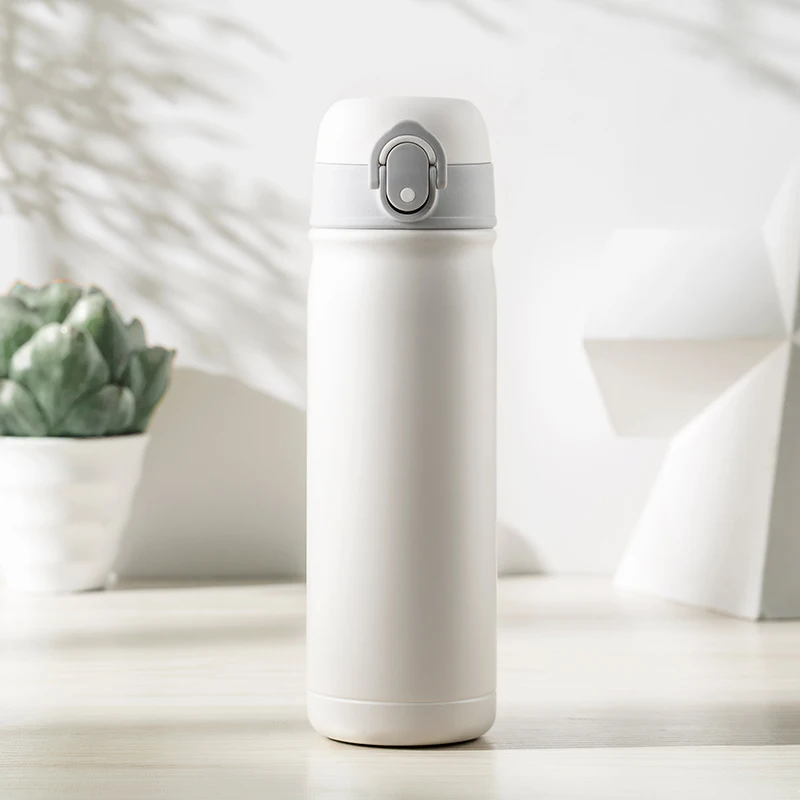 Travel Thermos Cup Vaccum Flask Bottle 500ml Stainless Double Wall Tumbler Thermo Water Simple Modern II50BWB | Дом и сад