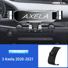 Car Mobile Phone Holder Air Vent Outlet Clip Stand GPS Gravity Navigation Bracket For Mazda 3 Axela 2020 2021 Auto Accessories