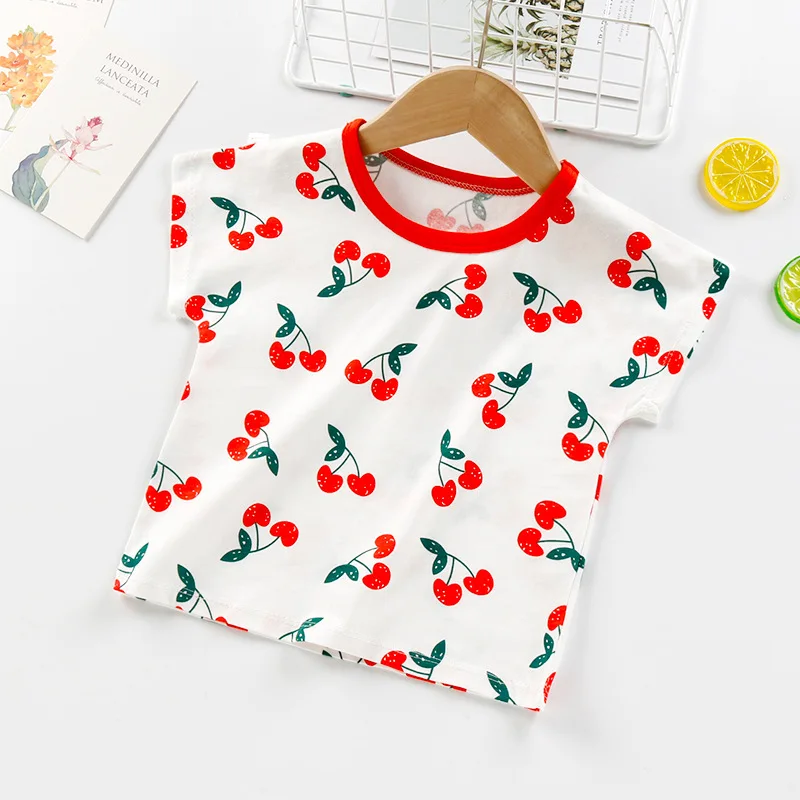 Повседневная летняя одежда для маленьких мальчиков и девочек хлопковые детские