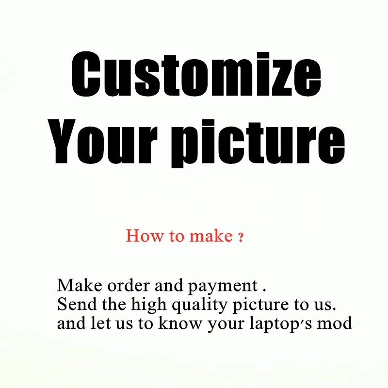 Your picture Наклейка для ноутбука acer dell hp lenovo samsung 12 13 14 15,6 дюймов, защитная пленка для экрана клавиатуры, водонепроницаемая - Цвет: Your picture