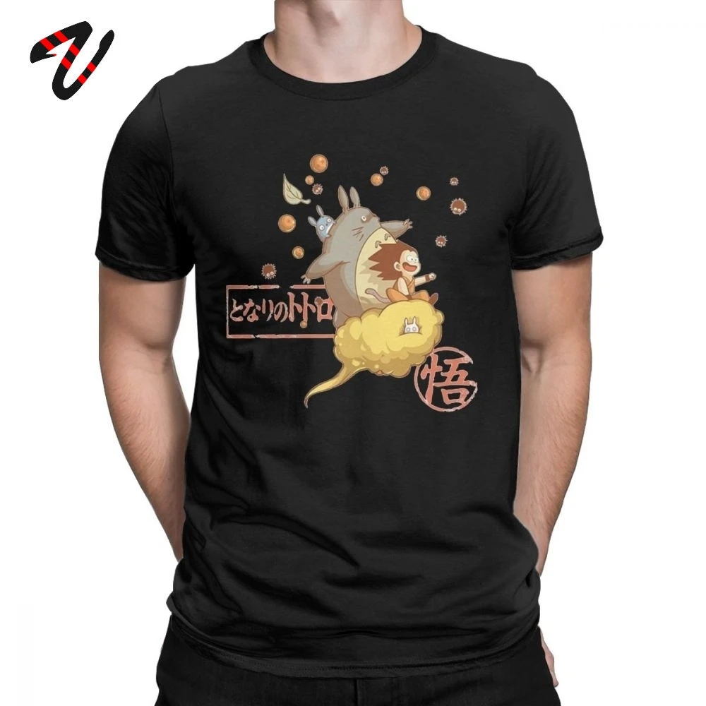 Короткая футболка с героями из японского аниме одежда принтом Тоторо Унесенные