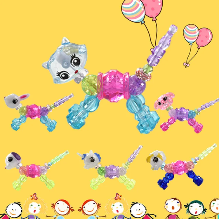Lian ai Elves браслеты Twisty Petz волшебное животное витая трансформация гибкий браслет через границы Лидер продаж, аксессуары