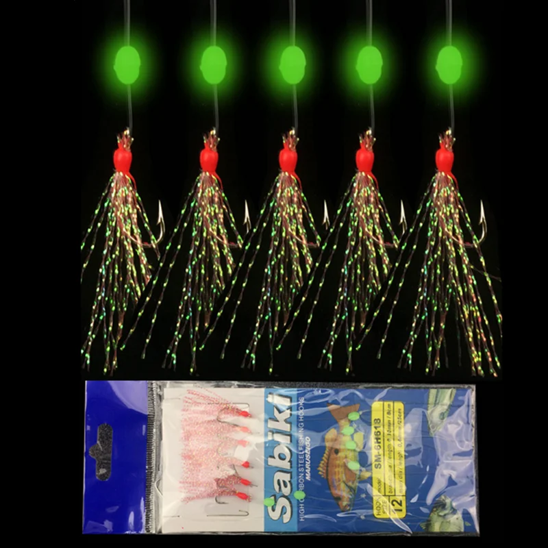 6 шт./компл. высококачественные перья из углеродистой стали для скумбрии задний