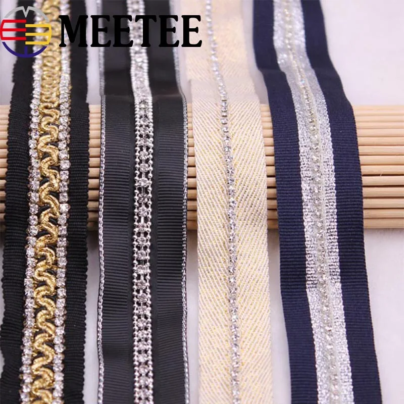 4 ярдов стразы цепочки тесьма из бисера кружевная лента сделай сам одежда штаны
