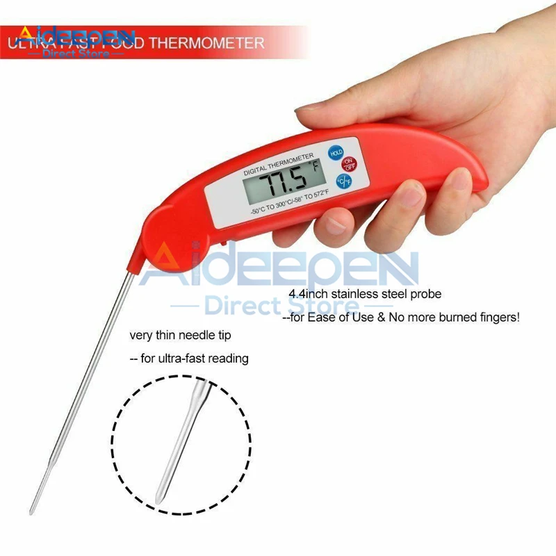 

Kitchen Thermometer For Food BBQ Turkey Electronic Cooking Thermometer Probe Meat Water Milk Meat Thermometer Kitchen Tools