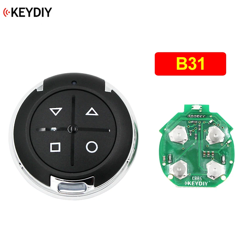 KEYDIY 4 кнопки B31 общая дверь гаража дистанционное управление Автомобильный ключ дистанционный ключ для KD900 URG200 KD-X2 мини дистанционный ключ генератора