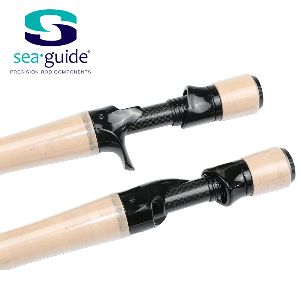 SeaGuide 1Set Spinning Casting Reel Seat 4A Cork Full Length Handle Kit Lure Rod DIY Fishing Component Pole Accessory Repair | Спорт и