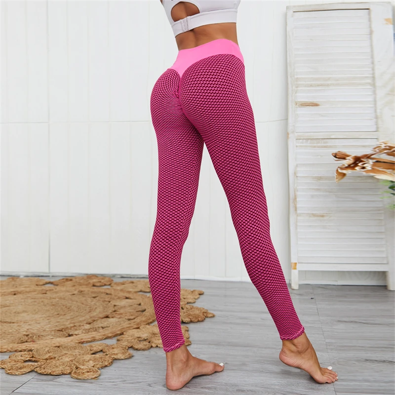 

Mesh Patchwork Sport Leggings Women Skinny Push Up Tights Woman Sportswear Yoga Pencil Pants Gym Clothing Running Outfits Casual