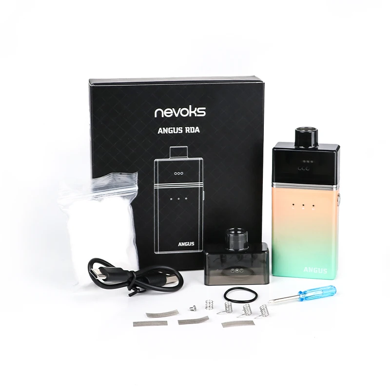 Nevoks Angus RDA 60W Pod Kit с 0 18/1700 Ом Vape питание от мАч встроенный аккумулятор pod system vs smoant