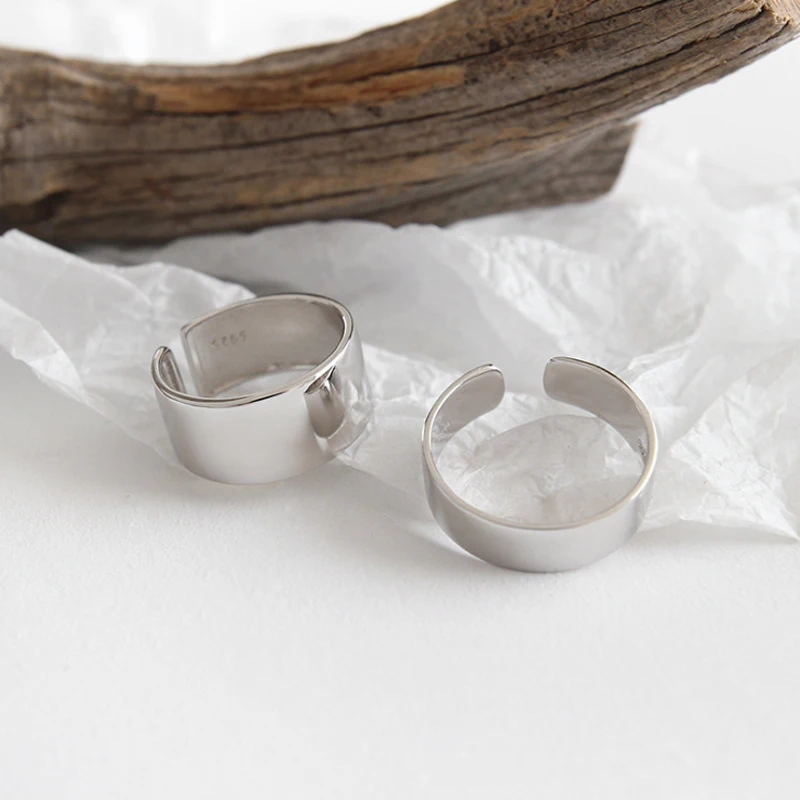 F.I.N.S классическое широкое кольцо из стерлингового серебра S925 пробы в стиле панк