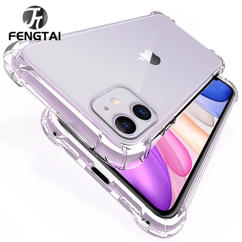

2Pcs Luxury Shockproof Silicone Phone Cases for IPhone 11 Pro Max X XR XS Max SE 2020 Phone Cases IPhone 11 Pro Max X XR 11 Case