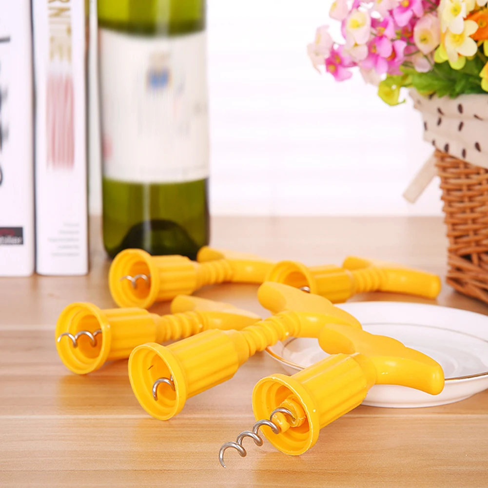 Пластиковая ручная открывалка для бутылок вина креативная штопор удаления резак