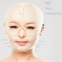 face shaper facial slimming bandage liposuction compression headgear double chin cheek lift up belt shaper elastic massage mask