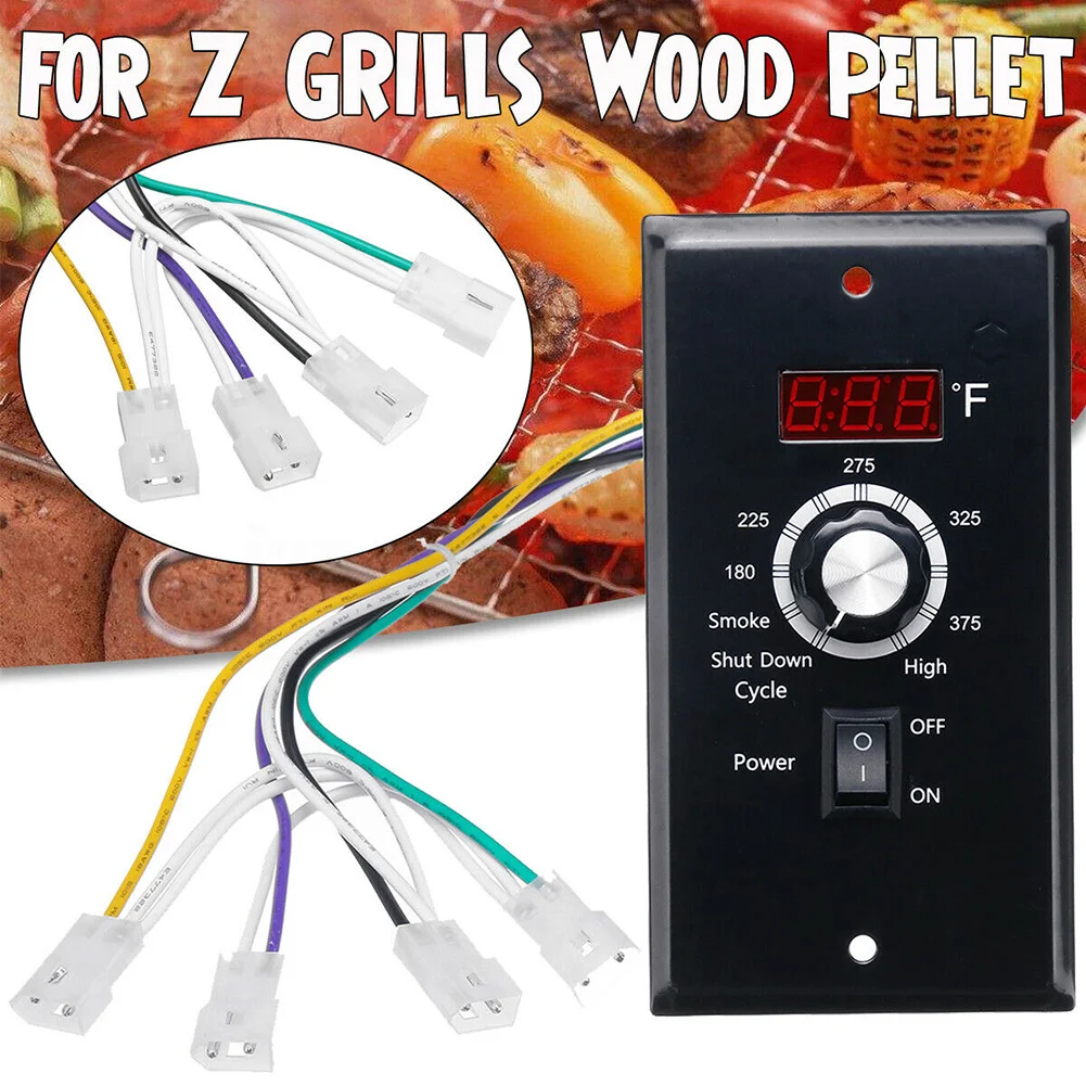 

Барбекю, коптильни, камин, простой в использовании термостат, контроль температуры, регулятор, безопасная духовка, 120 В, для Z-гриля, деревянн...