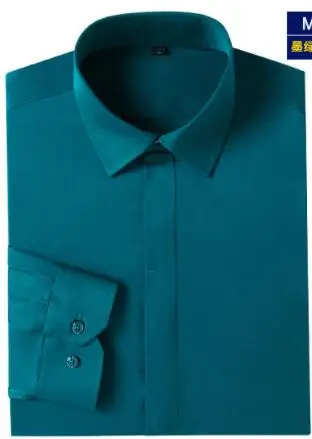 

Shirt man chunxia new men's long sleeve white shirt slim young professional wear G-24