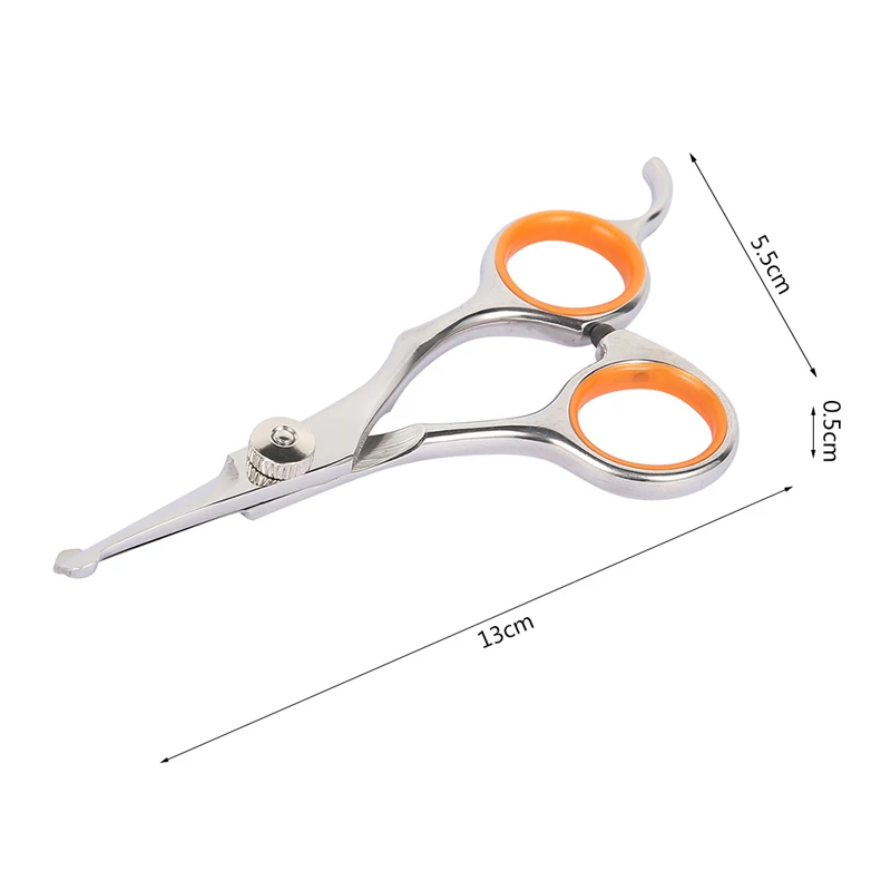 

Professional Rounded Tips Safety Sharpness Pet Hair Scissor Stainless Steel Cat Dog Grooming Hair Cutting Tools