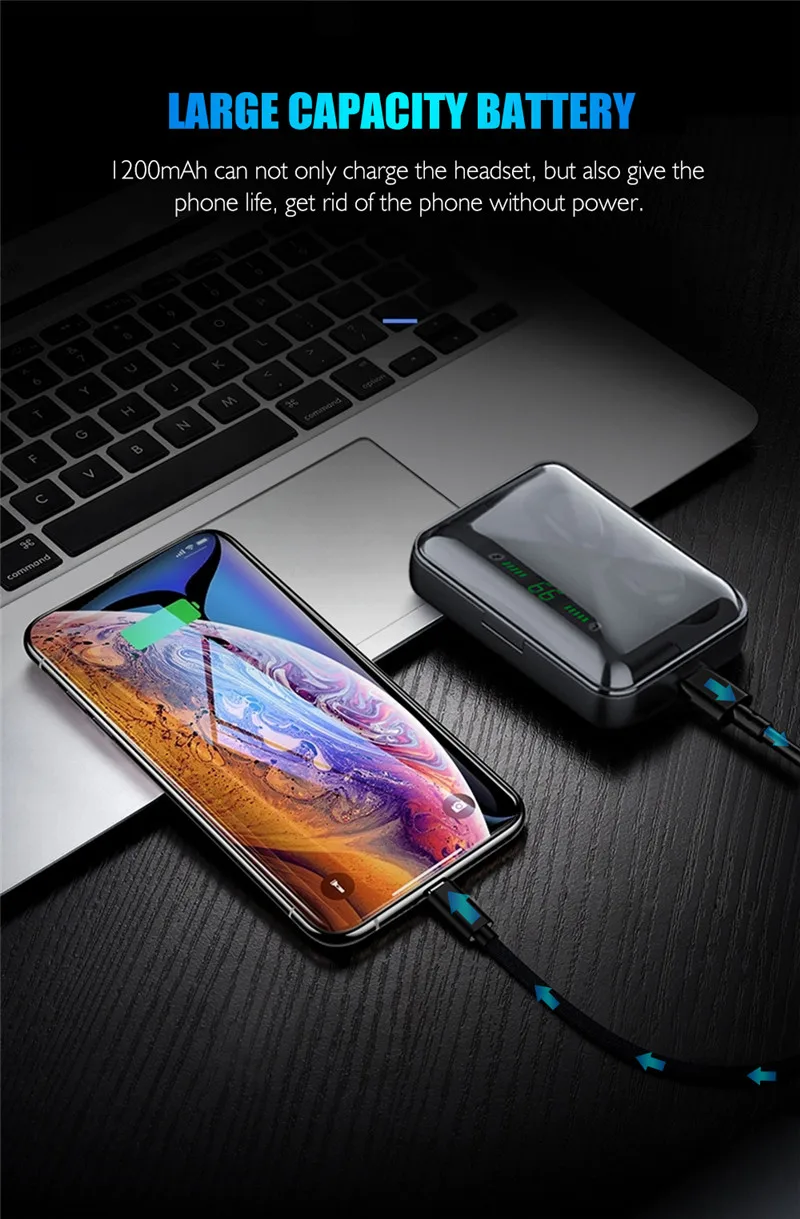 TWS Bluetooth 5,0 наушники настоящие беспроводные наушники HiFi Звук Спорт mi Air Dots Pro Handsfree водонепроницаемые Airdots для Xiao mi Red mi