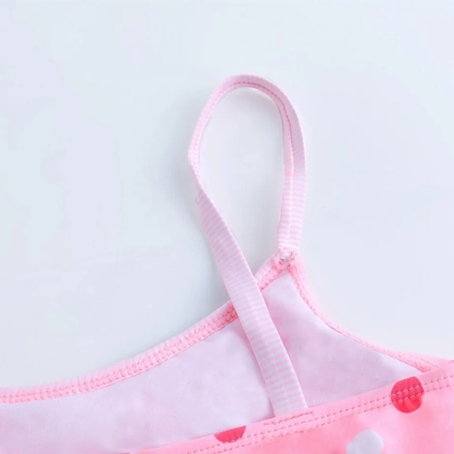 Женский раздельный купальник детский из двух предметов комплект бикини в