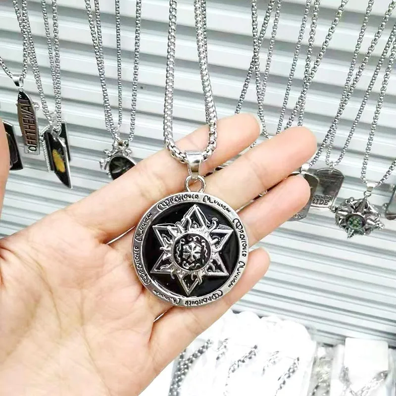 Цепочка с подвеской в стиле хип-хоп для мужчин и женщин длинное ожерелье из