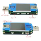 ЖК-дисплей, USB-вольтметр Type-C, 2,0 амперметр, напряжение UM25 UM25C для измерения сопротивления кабеля зарядного устройства APP измеритель тока, для батареи