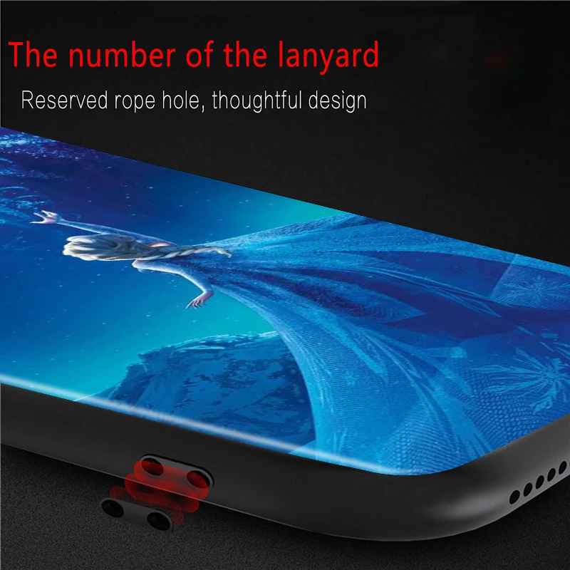 

Soft TPU Disney Frozen Art Shockproof Cover For Xiaomi Redmi K40 K30i K30T K30S K30 K20 10X Ultra Pro Black Phone Case