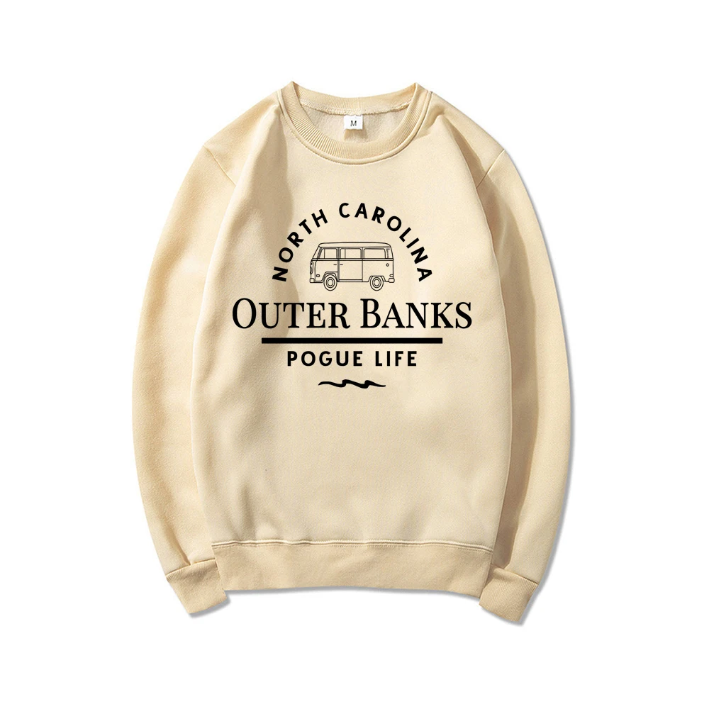 

Outer Banks North Carolina Sweatshirt Pogue Life Hoodies Outer Banks Paradise on Earth Hoodie OBX Crewneck Sweatshirts Women Top