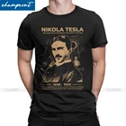 Хипстерские мужские футболки Никола Тесла, электричество, наука, физик, энергия, изобретатель, чудак, новинка, футболка с круглым вырезом