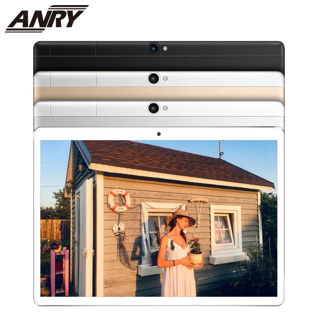 ANRY новейший 10-дюймовый планшетный ПК 3G четырехъядерный 4 Гб ОЗУ 32 Гб ПЗУ две sim-карты 7,0 Мп Android 10,1 gps Bluetooth WiFi планшетный ПК