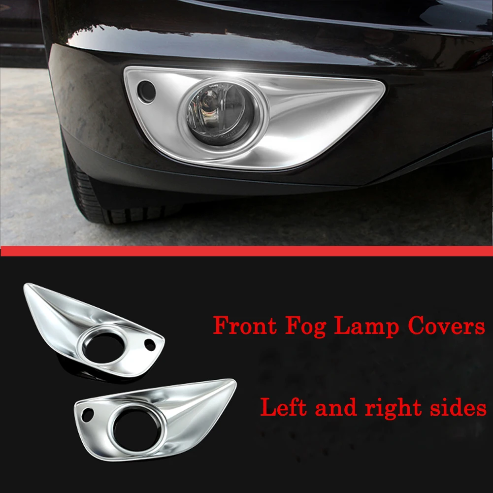 Matte Front Fog Light Lamp Cover Moulding Trim For Porsche Cayenne 2015 2016 2017