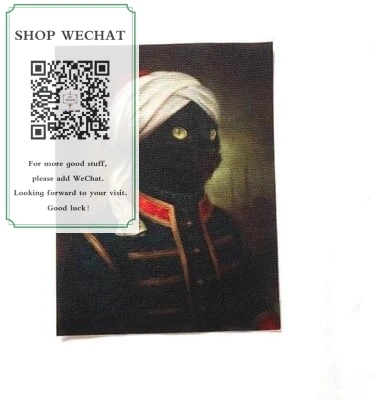 15*20 см Джентльмен кошка размещение Печать Ткань ручная окрашенная DIY Ручная