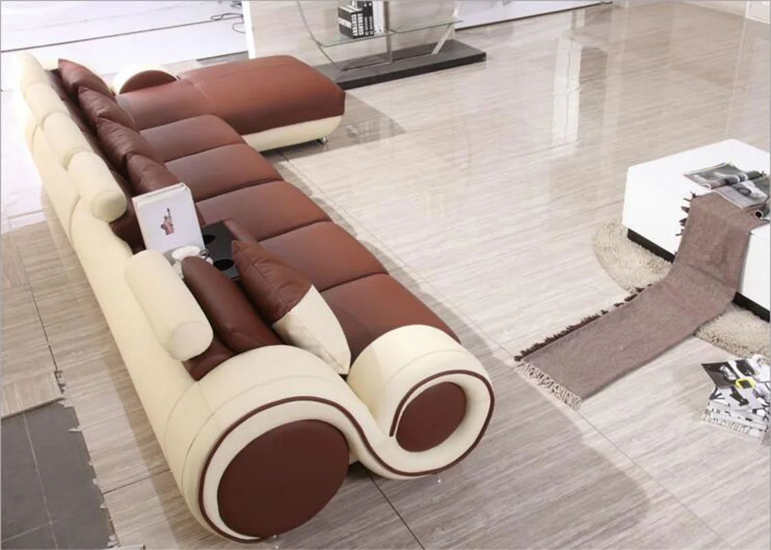 Диван из натуральной кожи в современном стиле для гостиной a1290|sofa|sofa ikeasofa making |