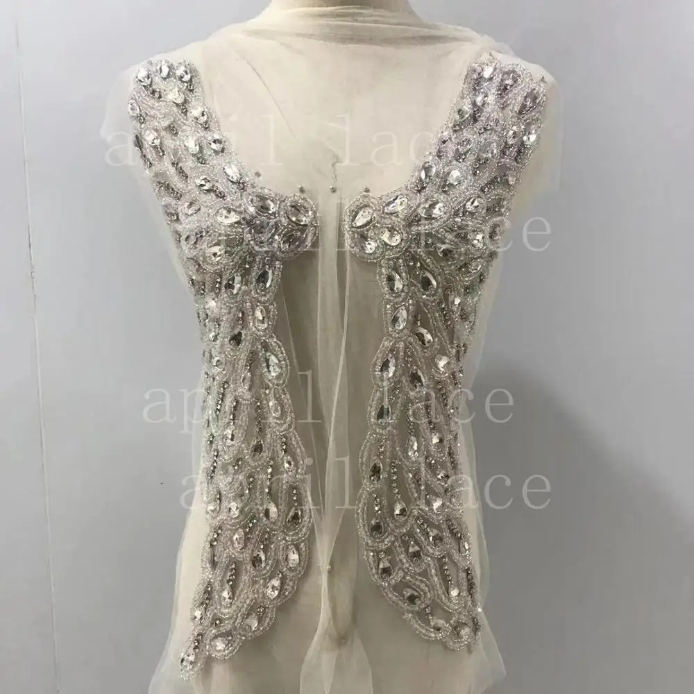 Наличии Mia002 # серебряные крылья ручной работы каменные бусины Роскошные передние