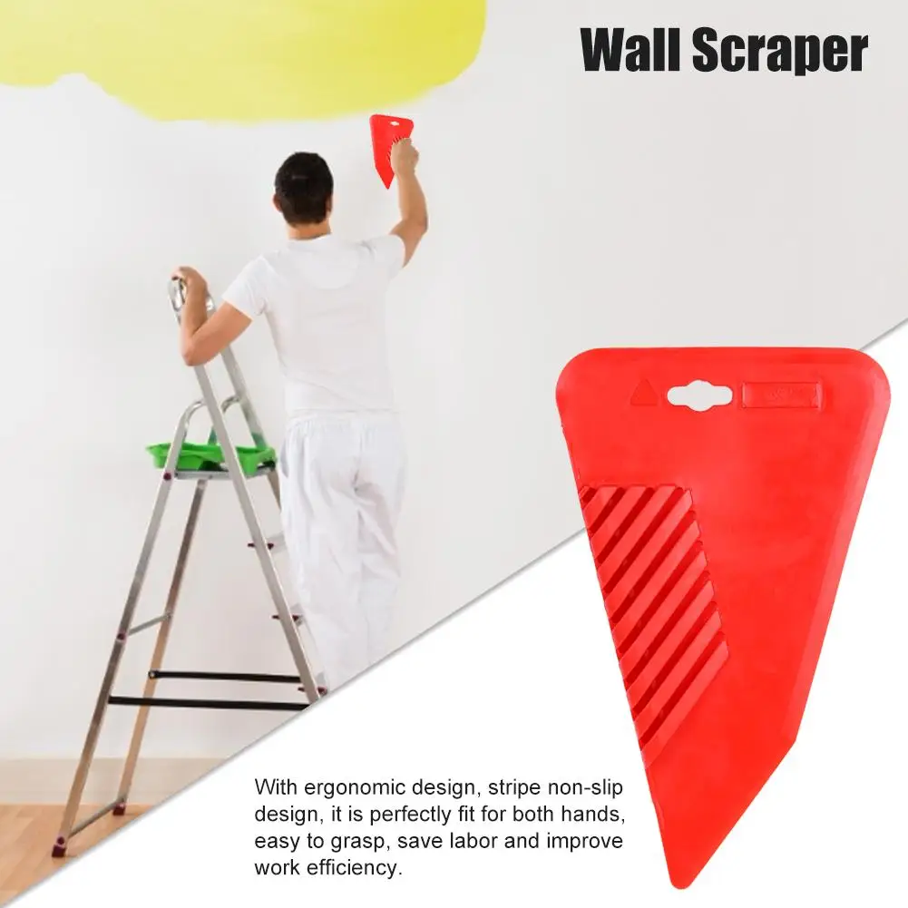 Настенный скребок большая резиновая лопата красная коническая кисть ручной