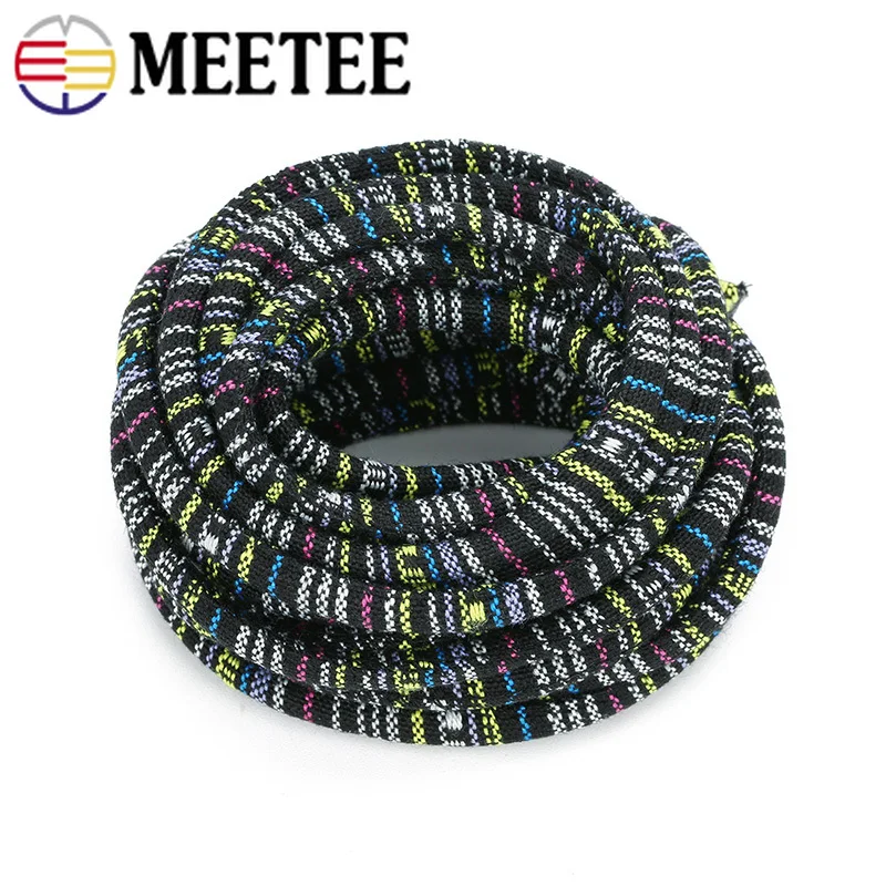 Meetee 5 ярдов 6 мм цветной хлопковый шнур для самостоятельной вязки ювелирных
