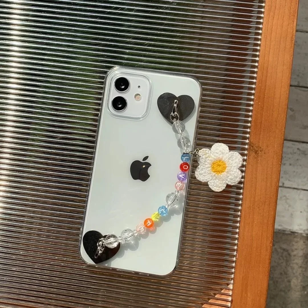 

OEING Flower Chain Phone Case For iPhone 12 11 Pro Max mini 7 8 Plus XR X XS MAX SE Soft Transparent Shockproof Case Cover