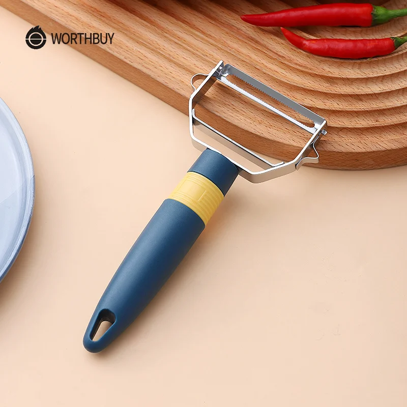 

WORTHBUY Vegetable Peeler With Plastic Handle Stainless Steel Fruit Carrot Potato Peeler Slicer Kitchen Fruit Vegetable Tools