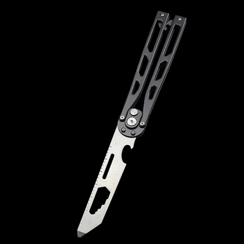 Titanium Gray Swayboo кинетический инструмент G10 автоматический нож-бабочка 8CR из нержавеющей стали серые титановые складные ножи инструмент для упражнений с сумкой - Цвет: Titanium Gray