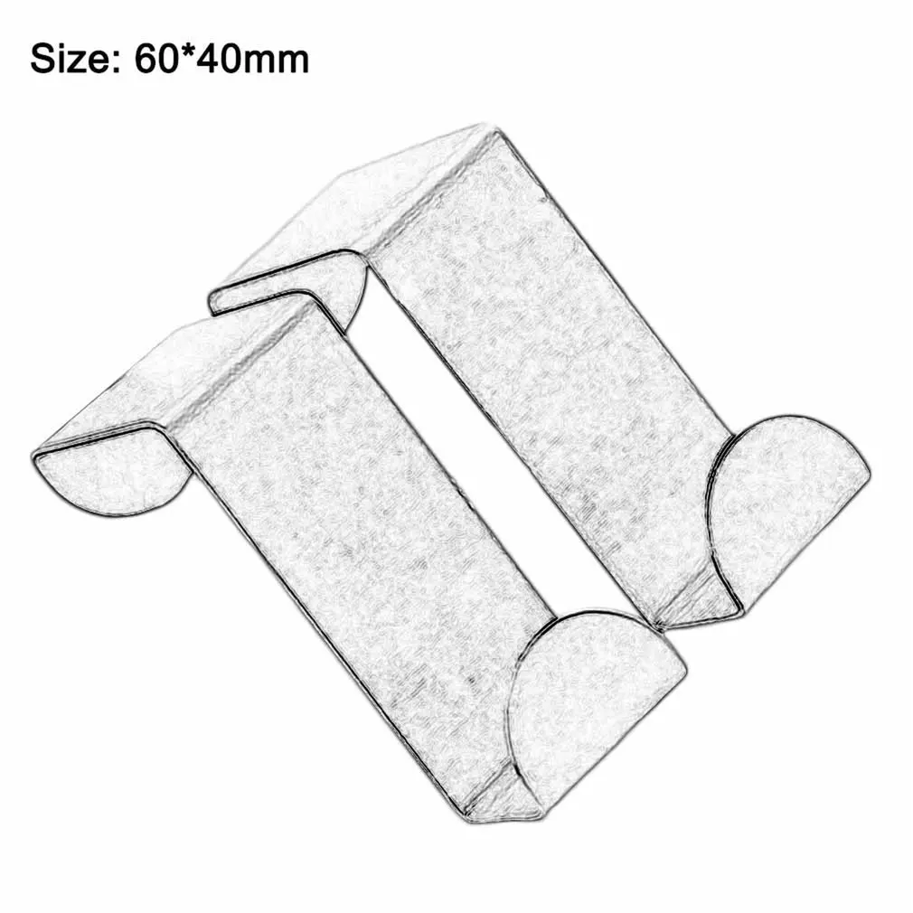 

2Pcs Stainless Steel Door Hooks Hanging Kitchen Cabinet Clothes Hanger On Door Back Type Strong Practical Home Accessories