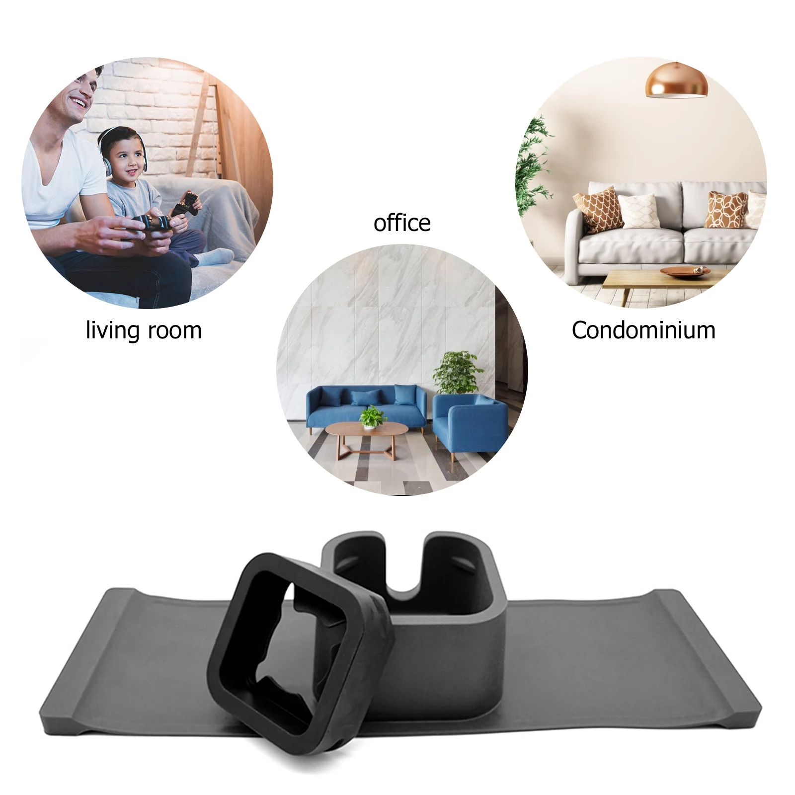 

Sofa Arm Tray Table Silicone Foldable Couch Armrest Holder for Drinks Snacks Remote Control Phone Organizer Recliner Side Caddy