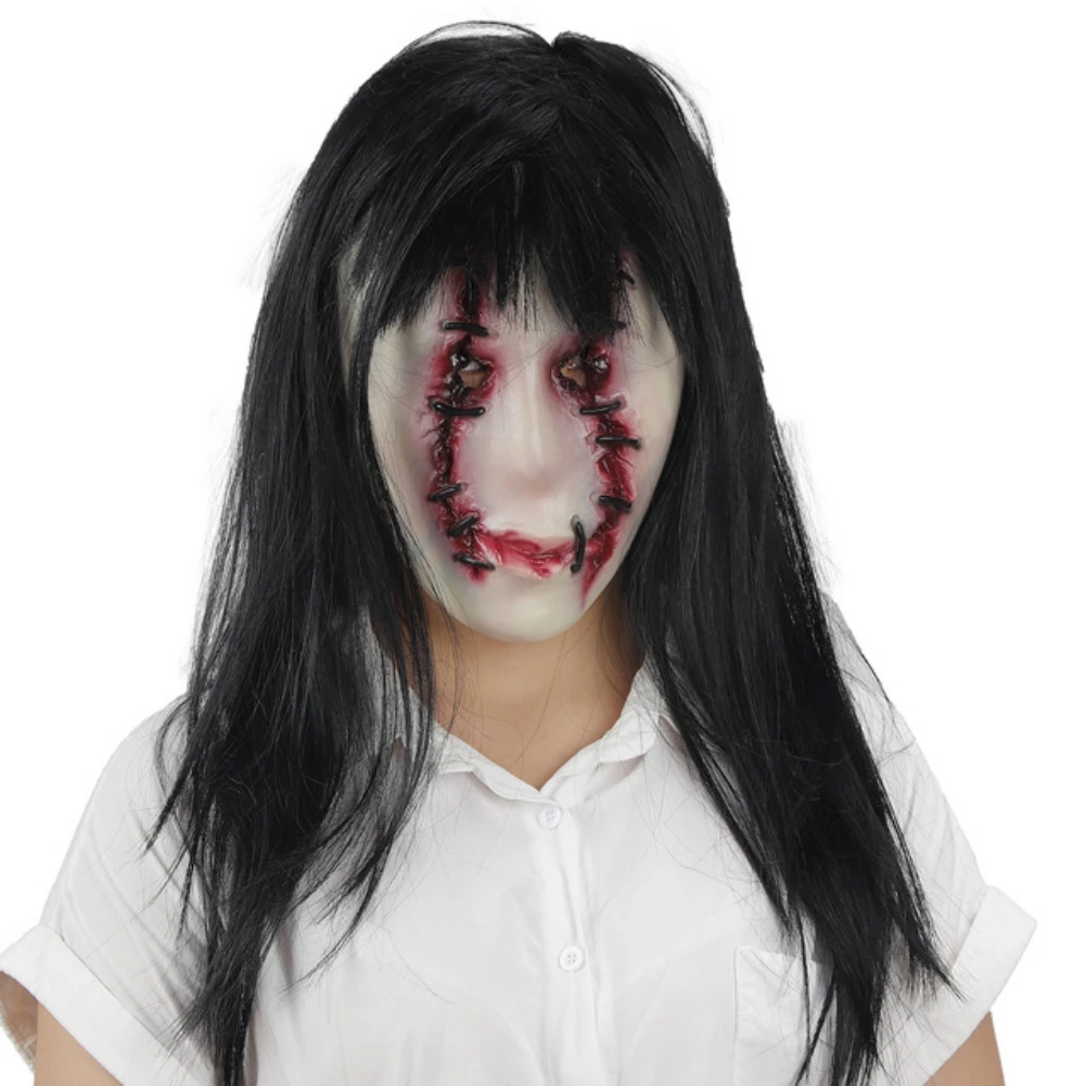 Аксессуары для косплея взрослых полноголовая Хэллоуин призрак латексная маска