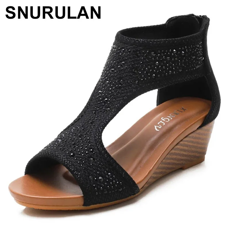 

SNURULAN 2021, женские сандалии на танкетке, женская обувь, летние сандалии на платформе, женские элегантные сандалии на танкетке, женская обувь