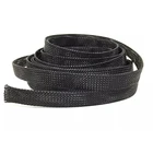 Кабельная муфта 2050100200300 м, черная Изолированная оплетка, защитный кабель для линии передачи данных, огнестойкая нейлоновая трубка