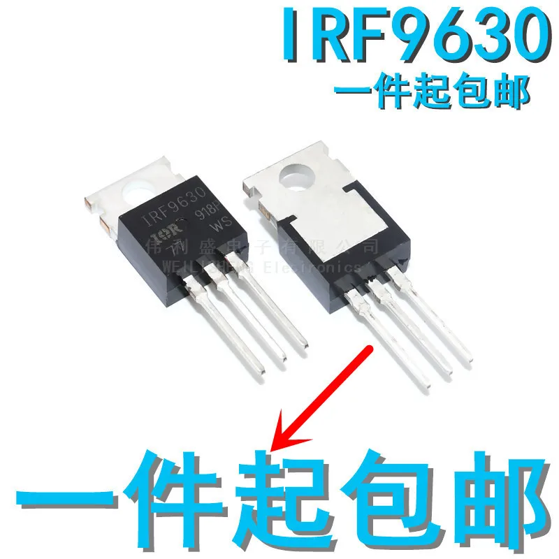 

10PCS/LOT New Spot Irf9630pbf TO-220 P Channel-200V/-6.5a MOSFETs