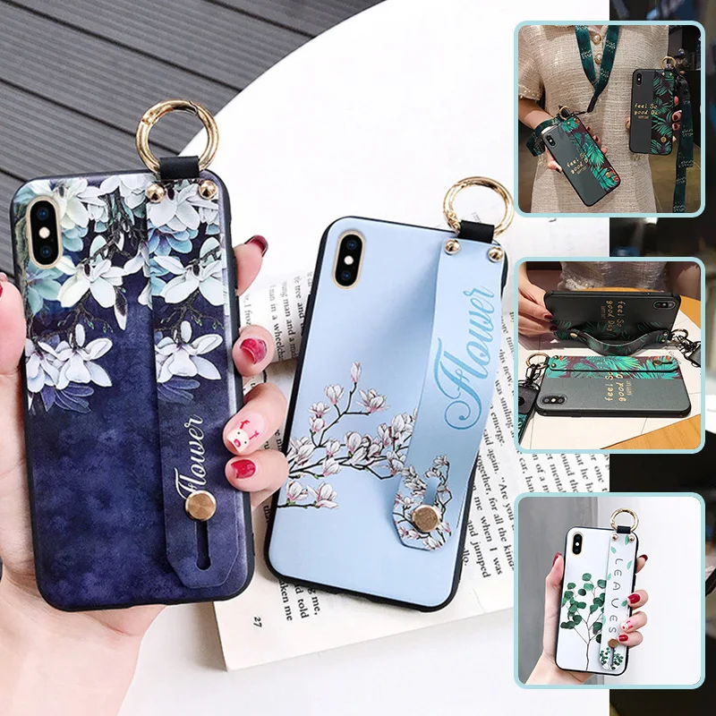 Чехол для телефона с ремешком на запястье Huawei P Smart 2019 Nova 3i 3 3E 4 4E 5 Pro 5i | Мобильные